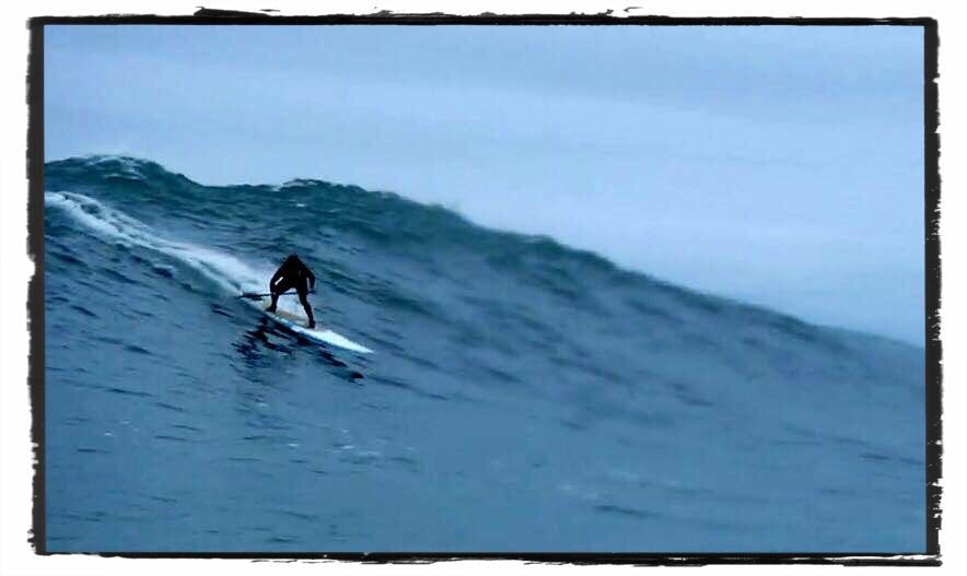 Stylized photo from Nelscott Reef big wave event