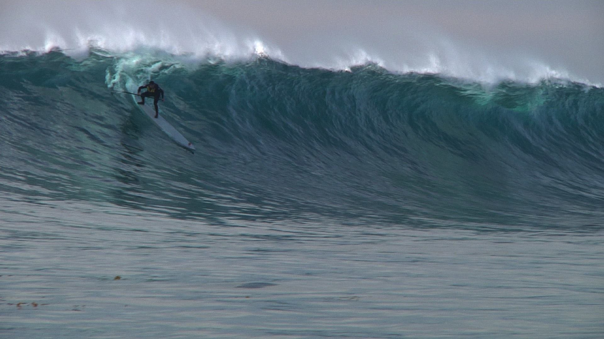 A small wave at Todos Santos, Baja California